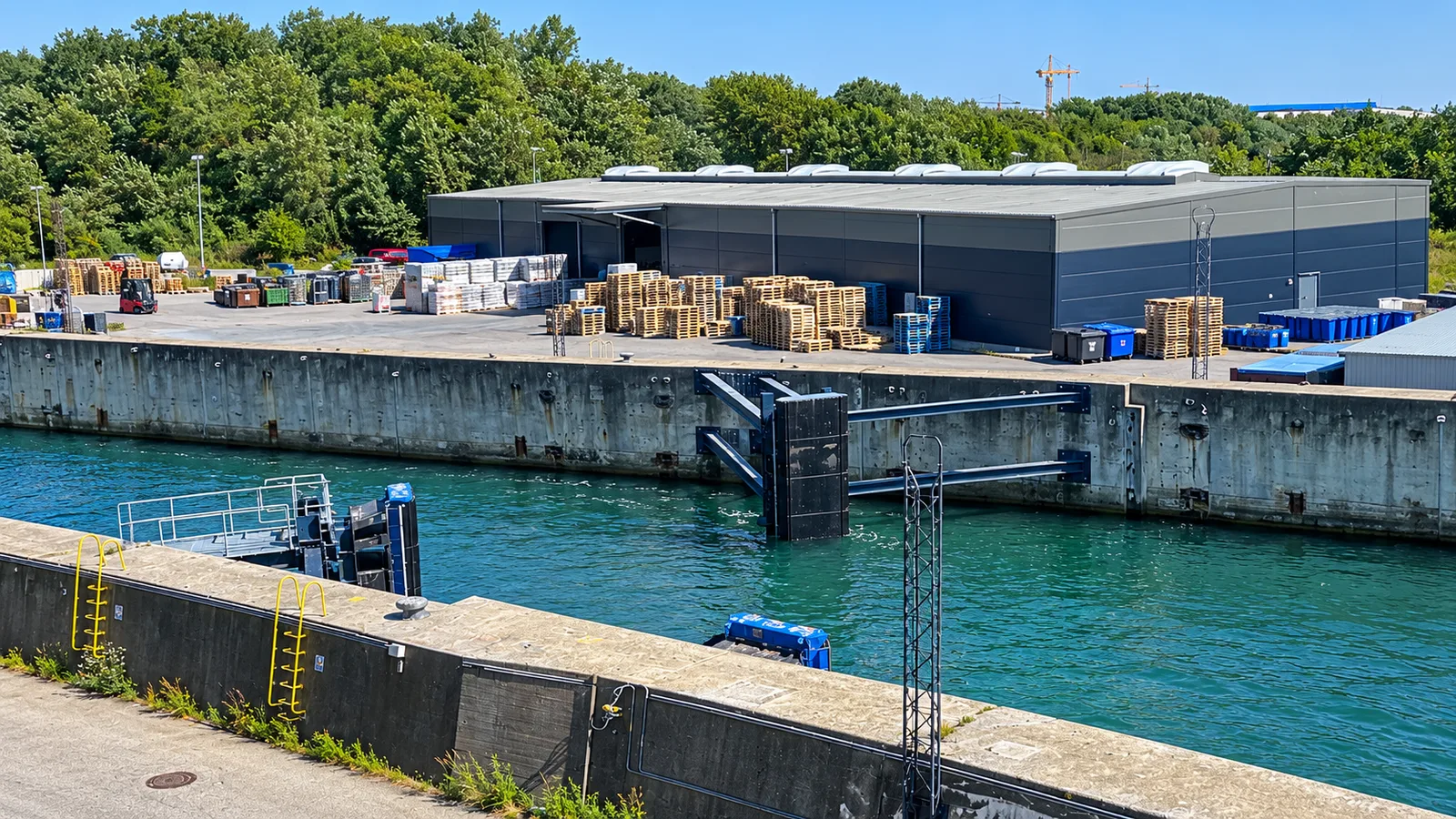 The quay area at Rødby Havn